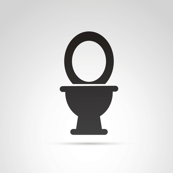 black toilet icon